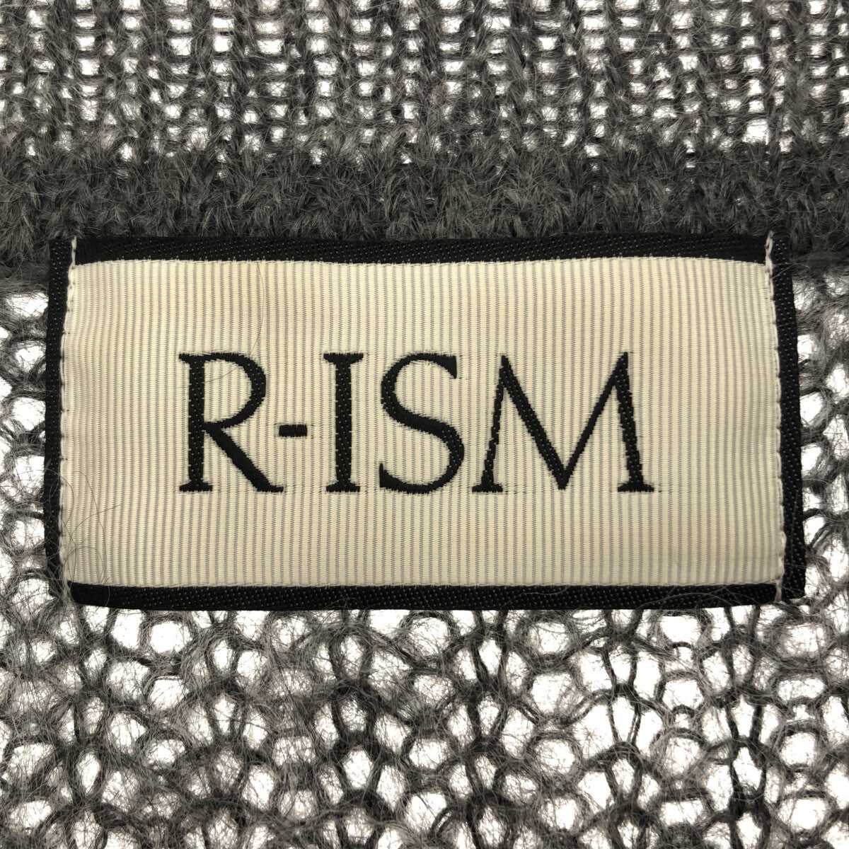 R-ISM / リズム | モヘヤ ボーダーニット | 2 | グレー / ベージュ | レディース