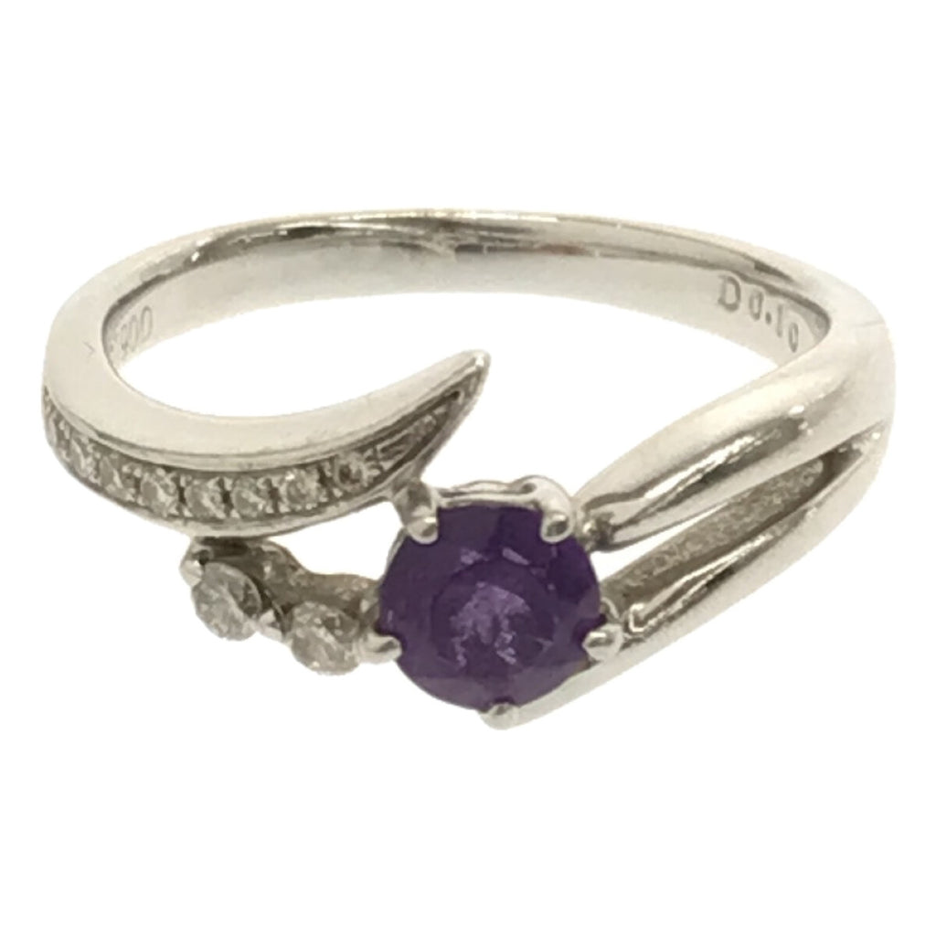 ジュエリー / ダイヤモンド | アメジスト(紫水晶) ラウンドミックスカット 0.352 ct  リング | パープル/シルバー | レディース