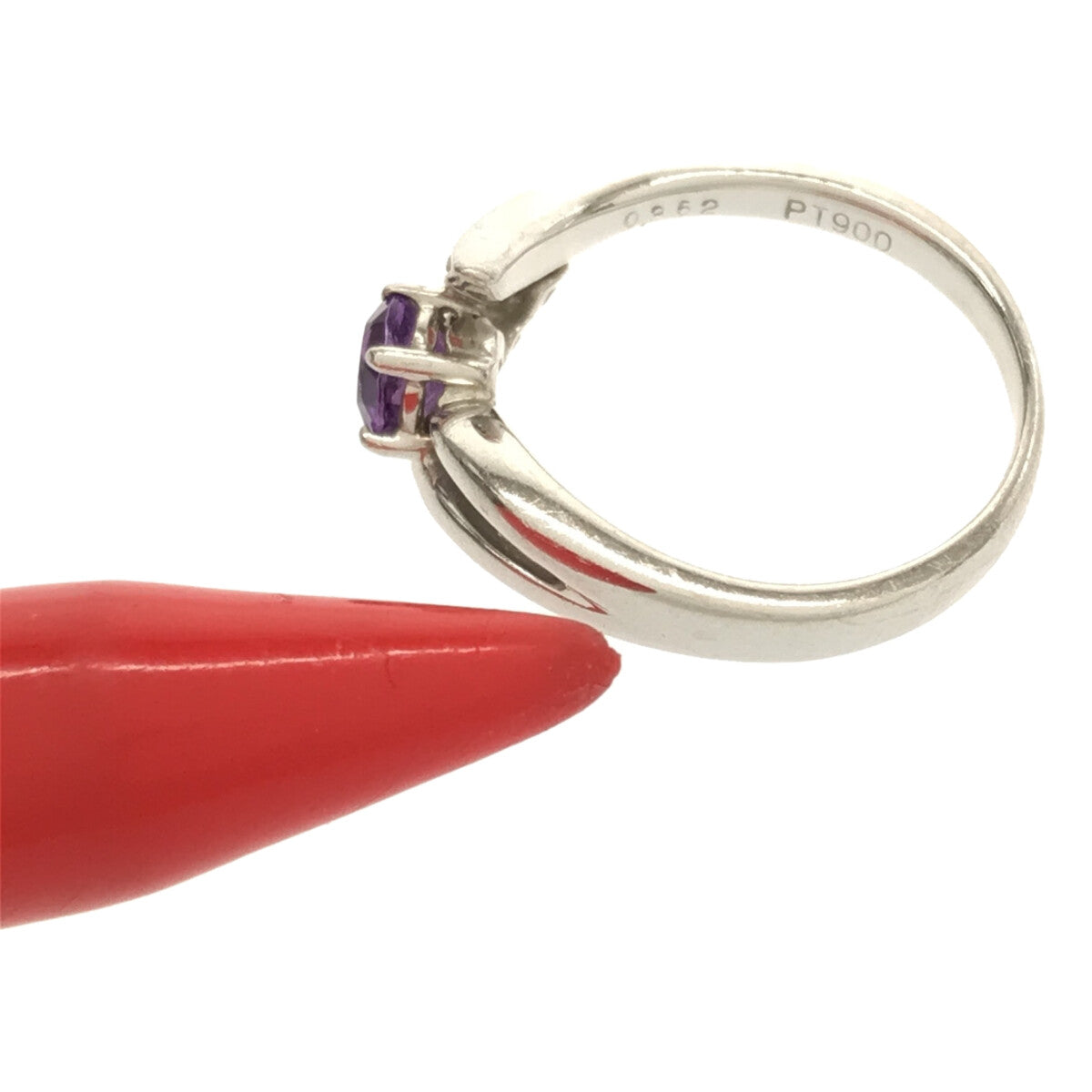 ジュエリー / ダイヤモンド | アメジスト(紫水晶) ラウンドミックスカット 0.352 ct  リング | パープル/シルバー | レディース