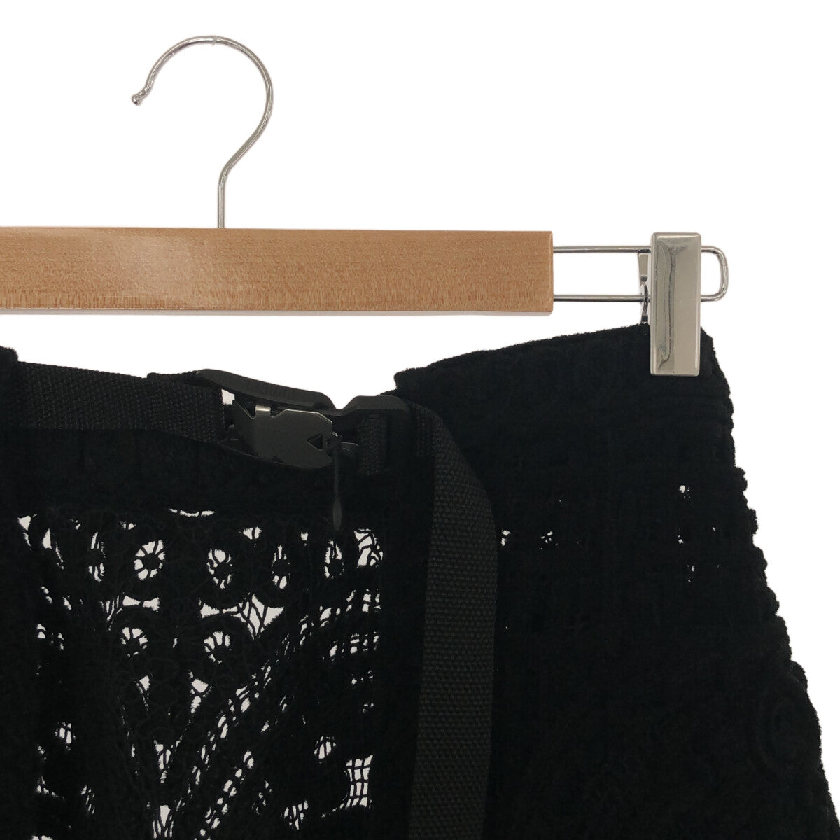 【美品】  Mame Kurogouchi / マメクロゴウチ | 2022FW | Cord Embroidery Wrapped Skirt スカート | F | ブラック | レディース