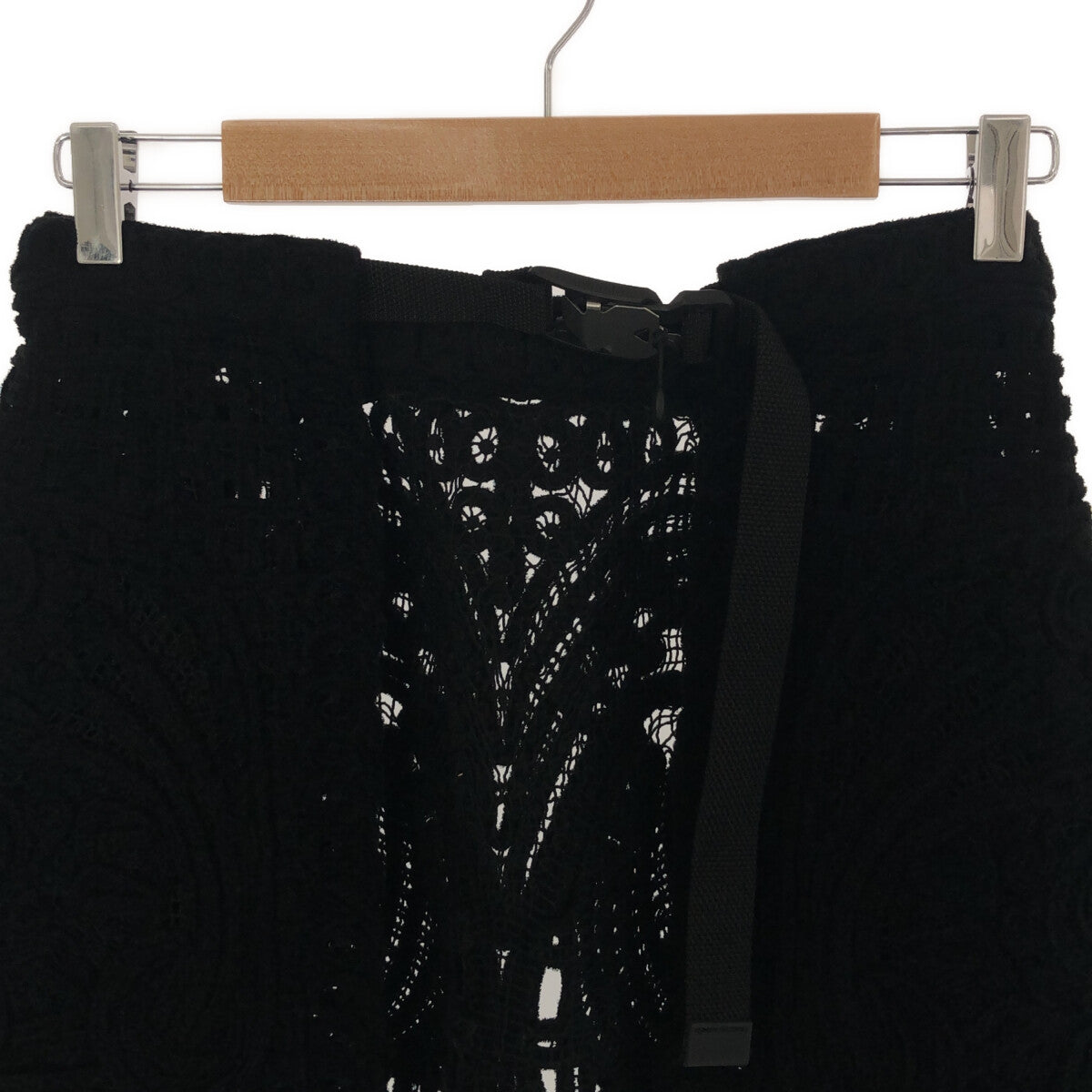 【美品】  Mame Kurogouchi / マメクロゴウチ | 2022FW | Cord Embroidery Wrapped Skirt スカート | F | ブラック | レディース