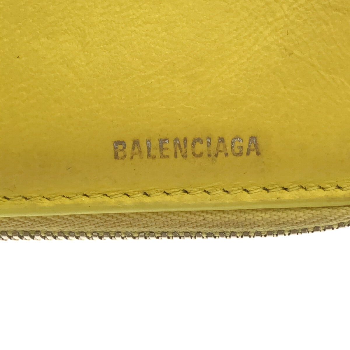 BALENCIAGA / バレンシアガ | ロゴ バイフォールド ウォレット | イエロー | レディース