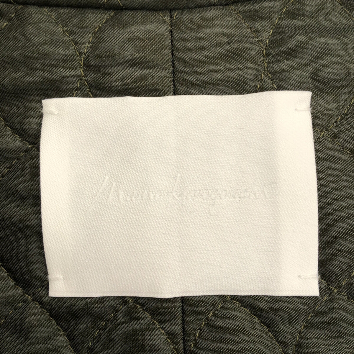 【신품】 Mame Kurogouchi / 마메쿠로고우치 | 2022AW | Alpaca Blend Shaggy Wool Blouson 샤기 울 블루존 | 2 | 그린 | 여성