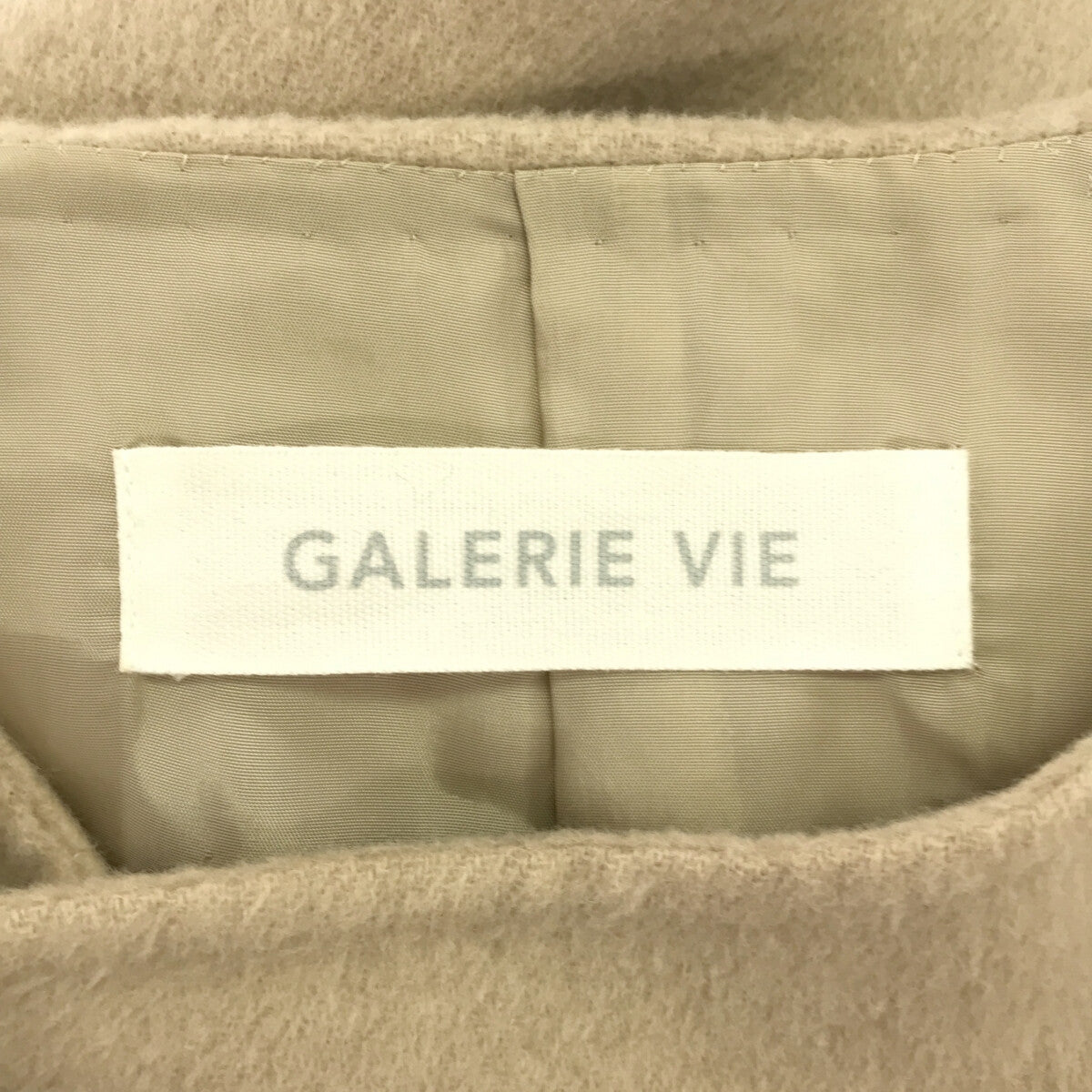 GALERIE VIE / ギャルリーヴィー | ウールダブルフェイス ショートノーカラーコート | 36 | レディース