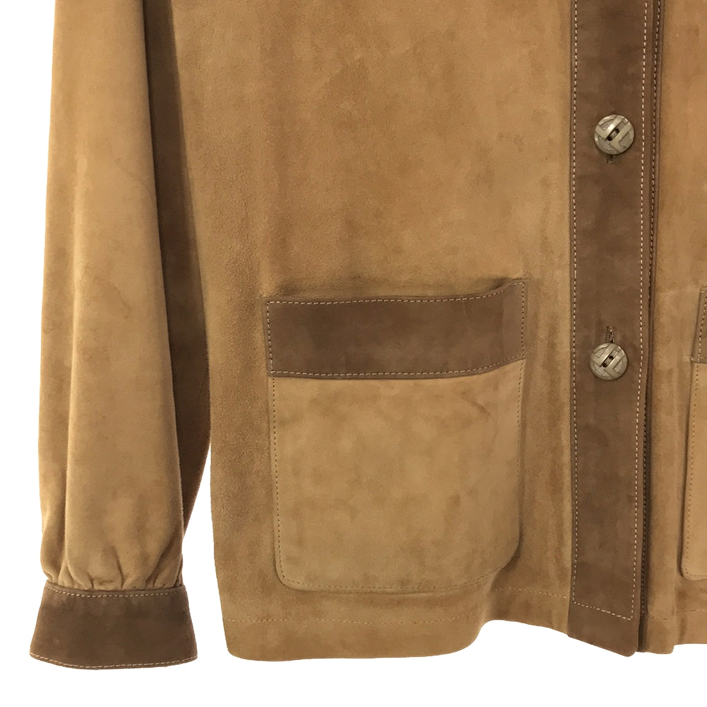 LANVIN / ランバン | ヴィンテージ スエードレザー シャツジャケット | ベージュ | レディース