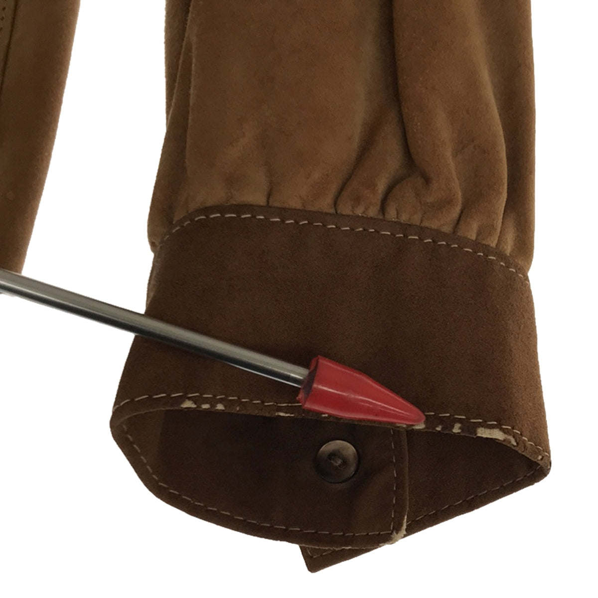 LANVIN / ランバン | ヴィンテージ スエードレザー シャツジャケット | ベージュ | レディース