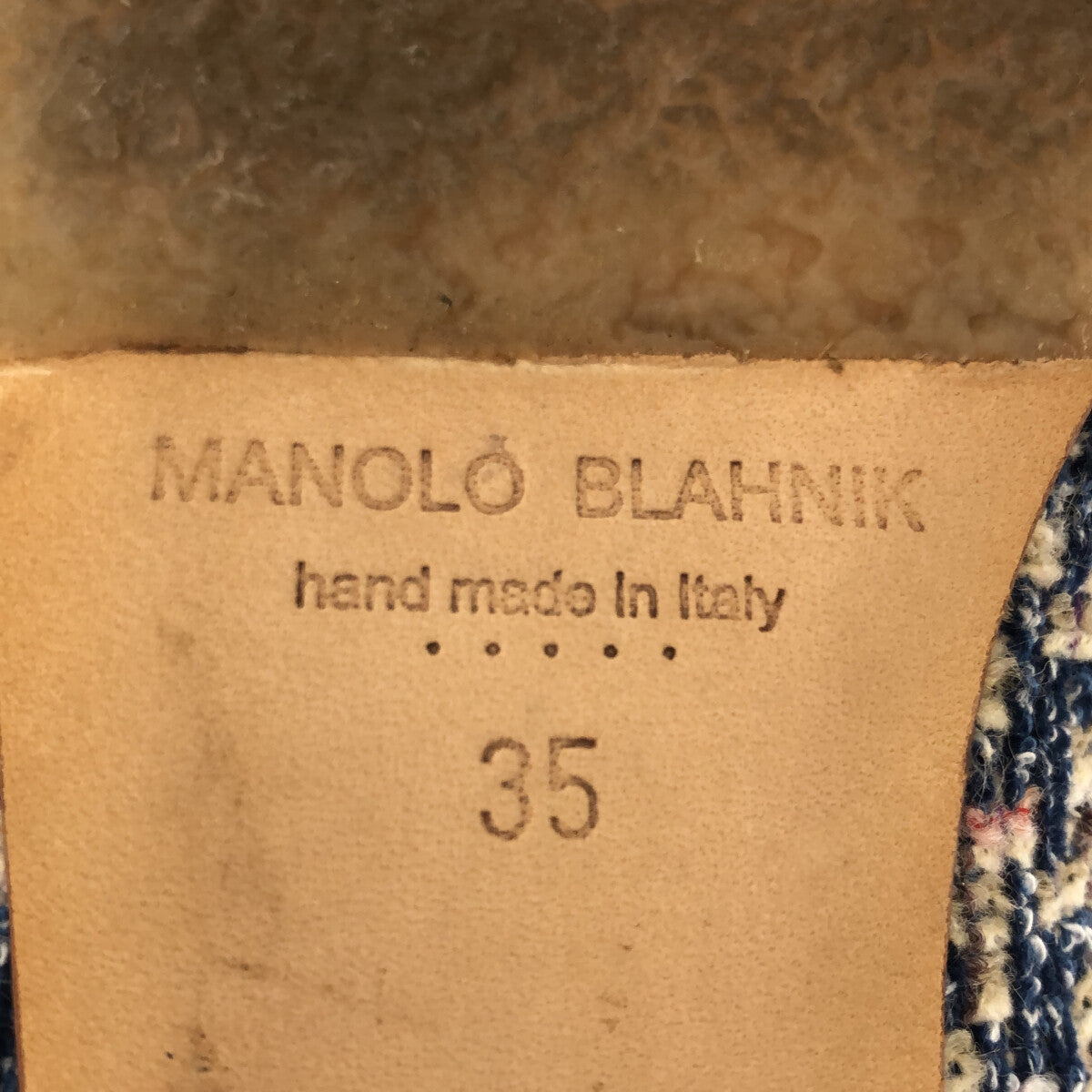 美品】 MANOLO BLAHNIK / マノロブラニク | ツイード ビジュー