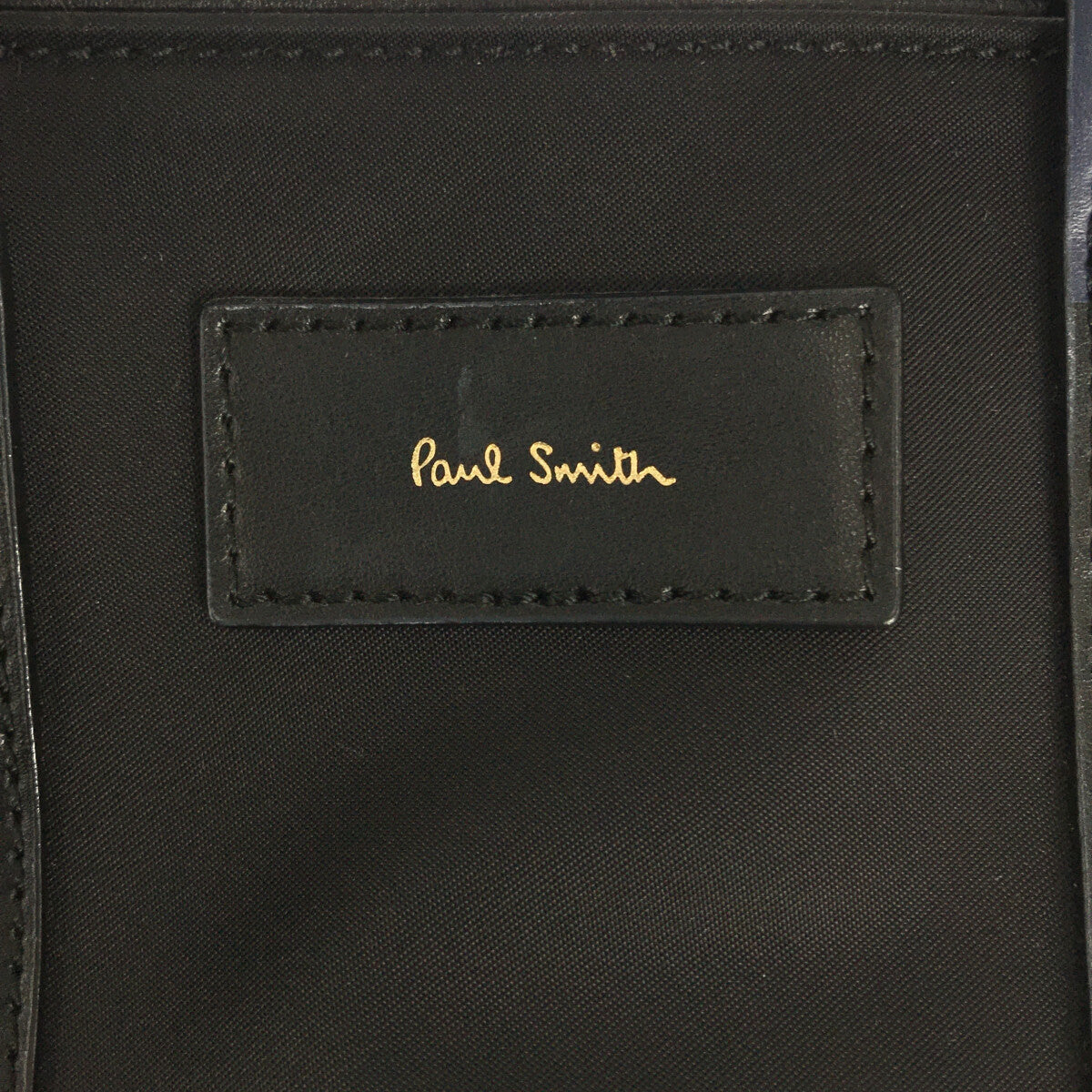 Paul Smith / ポールスミス | 2Way レザーハンドル ショルダー トートバッグ | ブラック | レディース