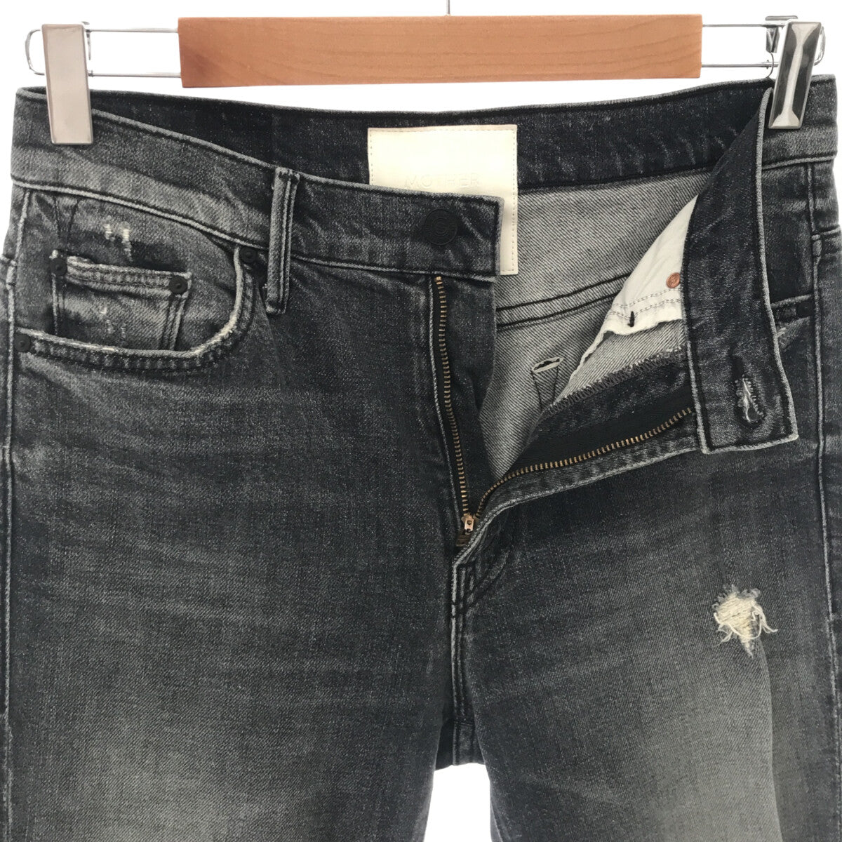 MOTHER / マザー | The Insider Crop Step Chew Jeans | 26 | グレー | レディース