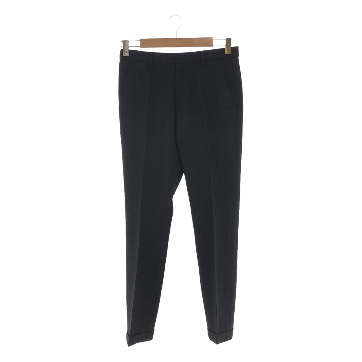 ENFOLD / 엠 폴드 | 센터 프레스 바지 | 36 | 블랙 | 여성