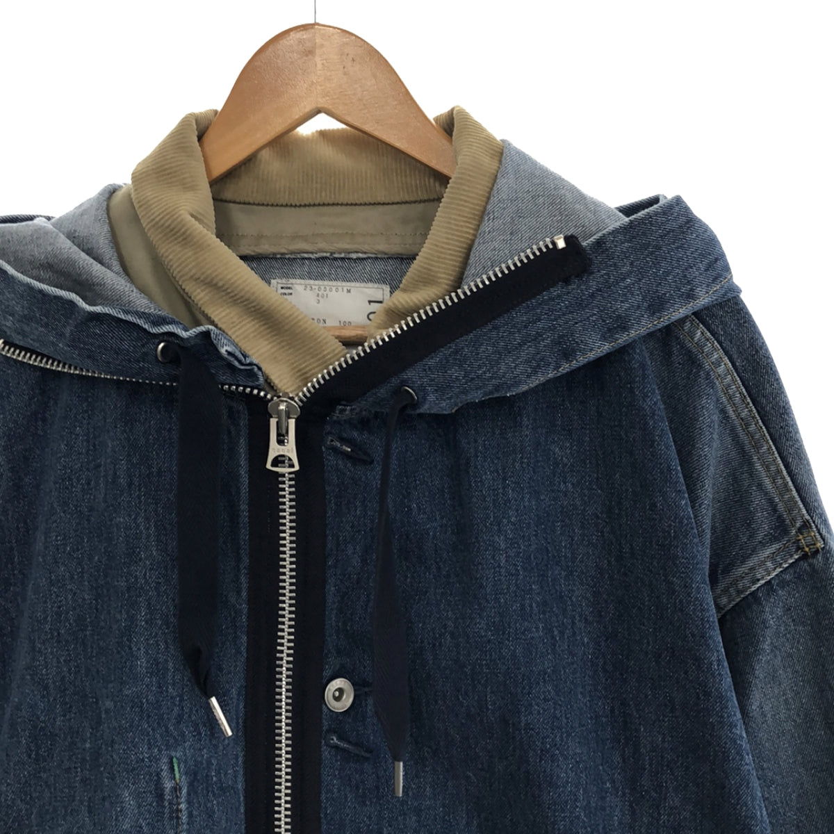【新品未使用】Sacai2024新作 レイヤードフーデッドジャケット定価16万程度です
