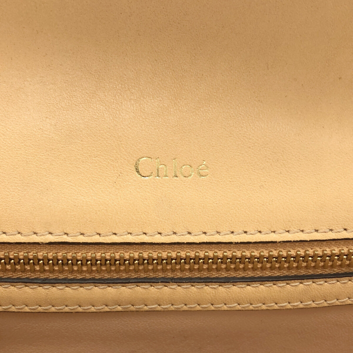 Chloe / クロエ | ターンロック スクエア ショルダーバッグ | ベージュ