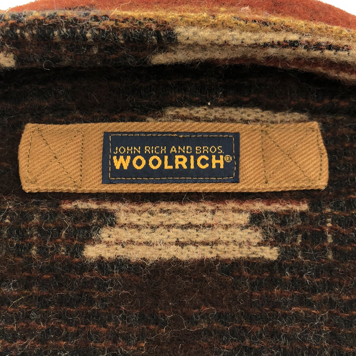 WOOLRICH / ウールリッチ | ネイティブ コンチョボタン ウール オーバージャケット | XL | マルチカラー | メンズ