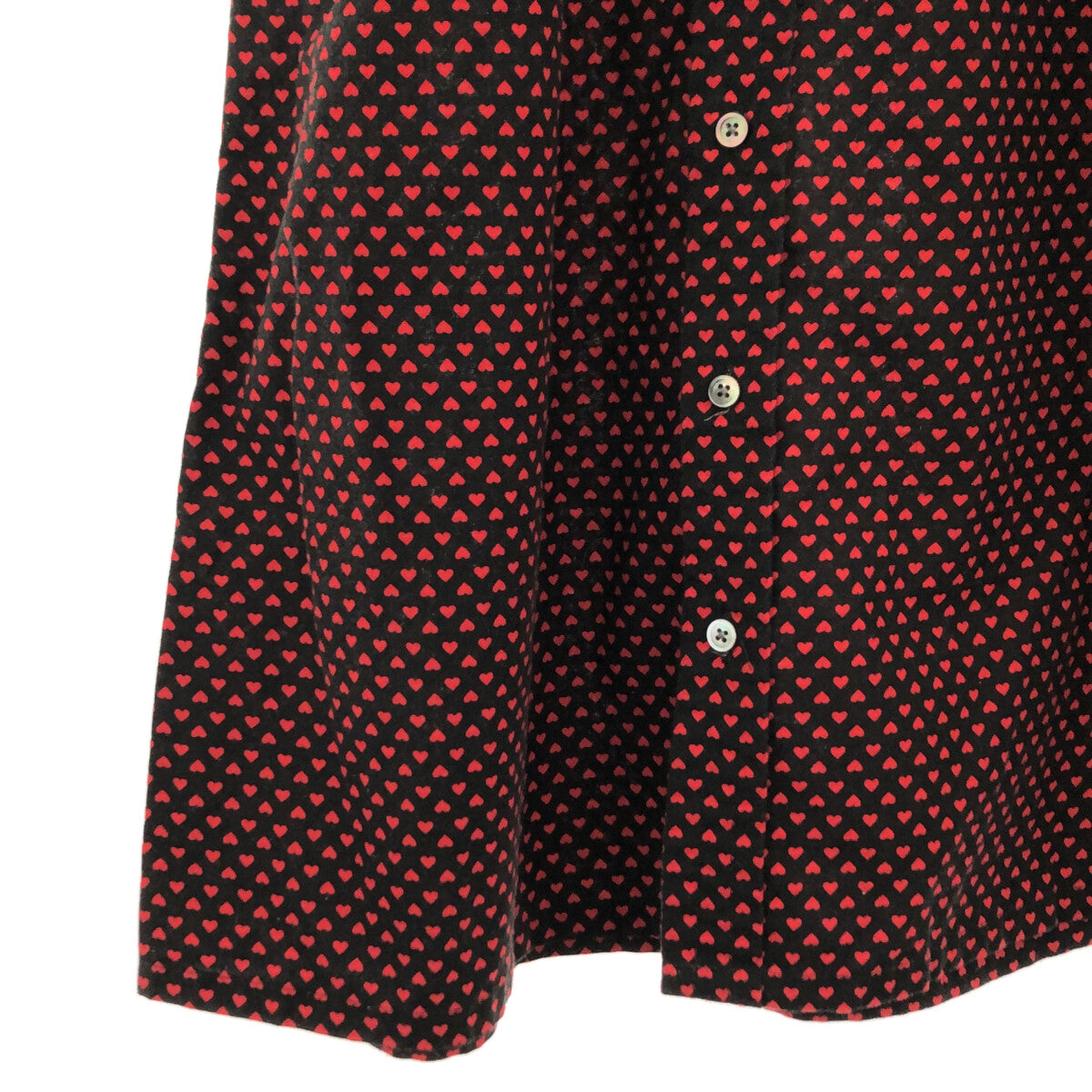 Engineered Garments / エンジニアドガーメンツ | ハートシャツワンピース | 1 | ブラック / レッド | レディース