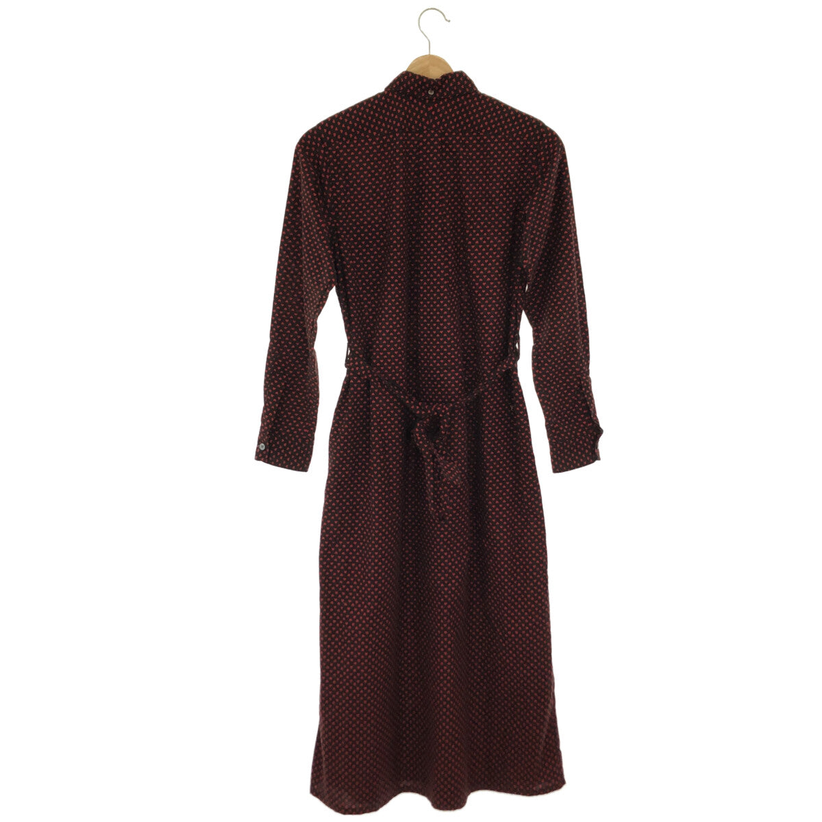 Engineered Garments / エンジニアドガーメンツ | ハートシャツワンピース | 1 | ブラック / レッド | レディース