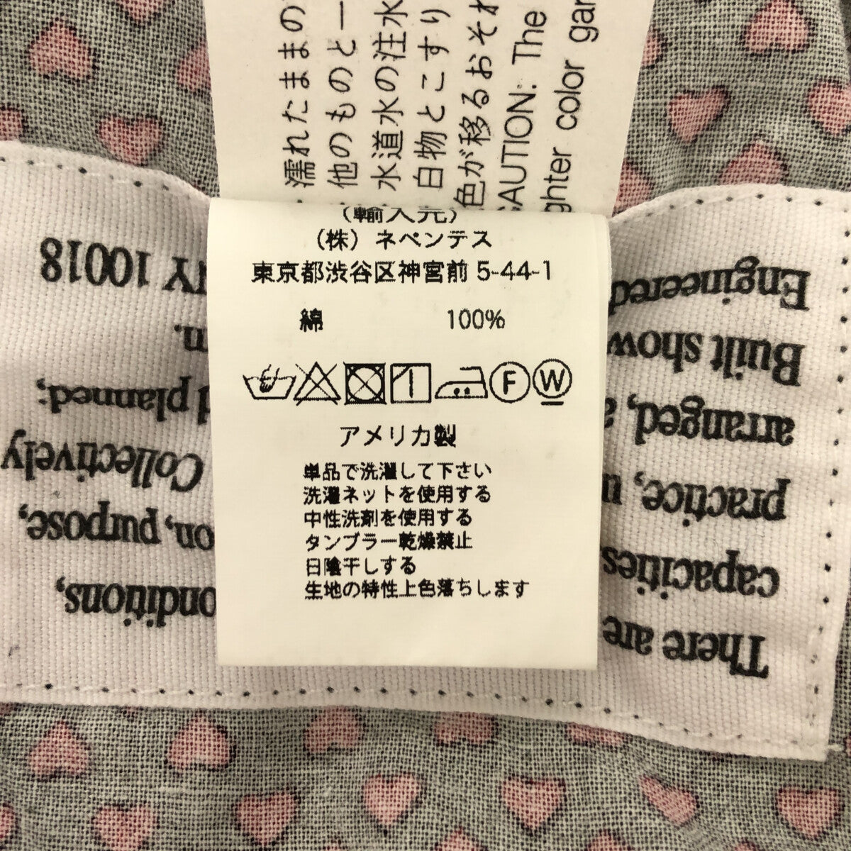 Engineered Garments / エンジニアドガーメンツ | ハートシャツワンピース | 1 | ブラック / レッド | レディース
