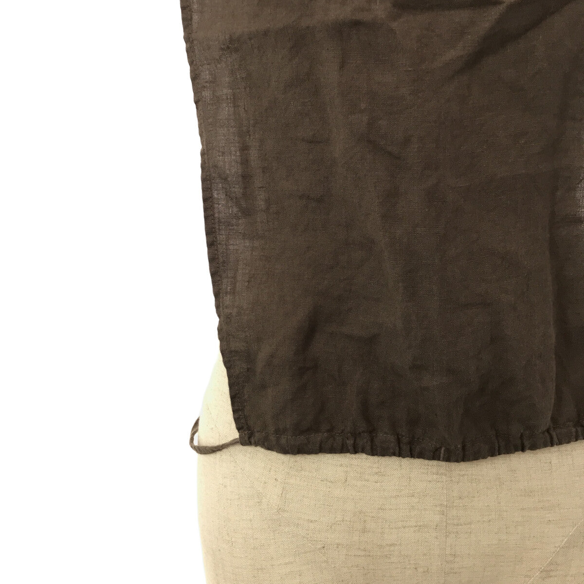nest robe / ネストローブ | 2020AW | リネン タッカー付き フレアワンピース | F | グレー | レディース