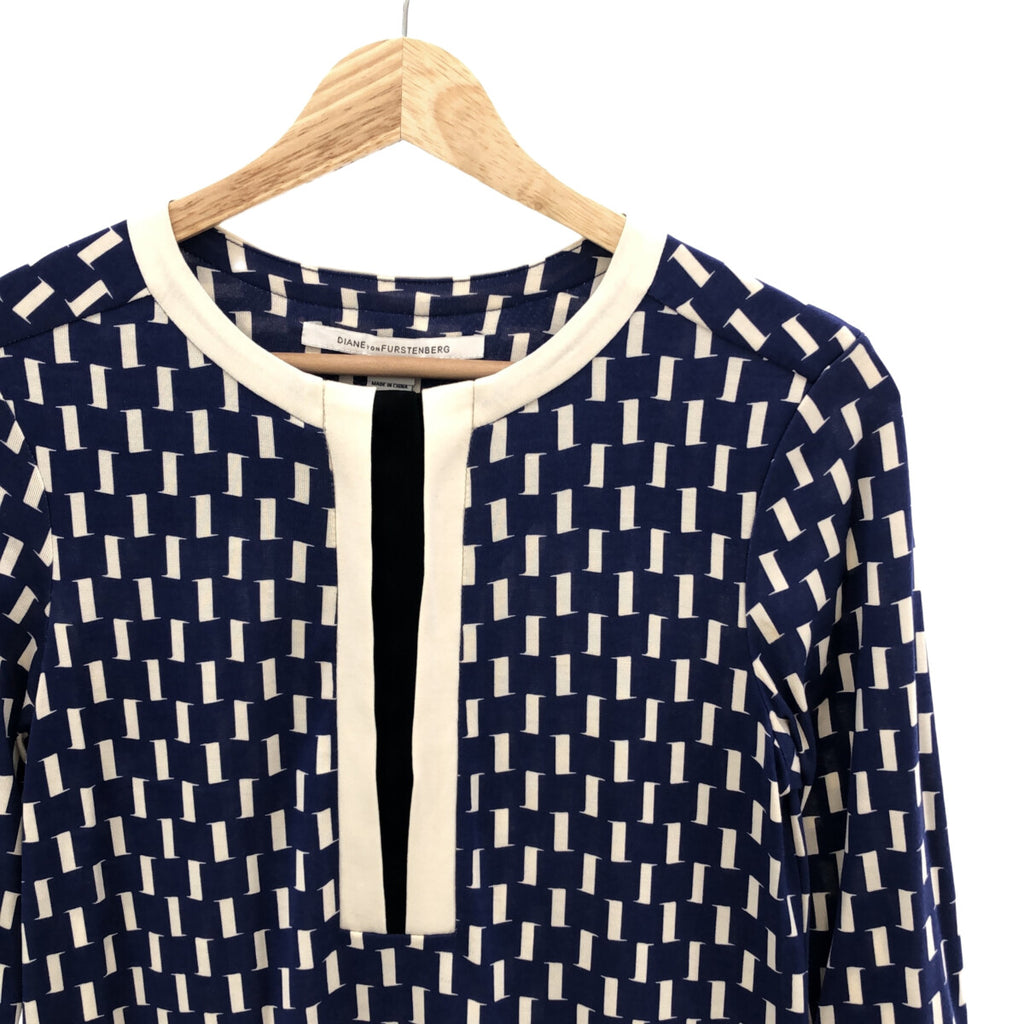 DIANE VON FURSTENBERG / ダイアンフォンファステンバーグ | ACHELL シルク 総柄プリント ワンピース | 2 | レディース