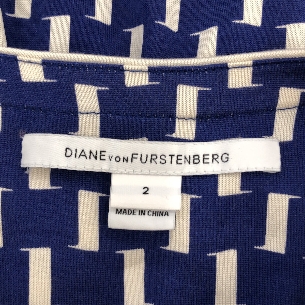 DIANE VON FURSTENBERG / ダイアンフォンファステンバーグ | ACHELL シルク 総柄プリント ワンピース | 2 | レディース