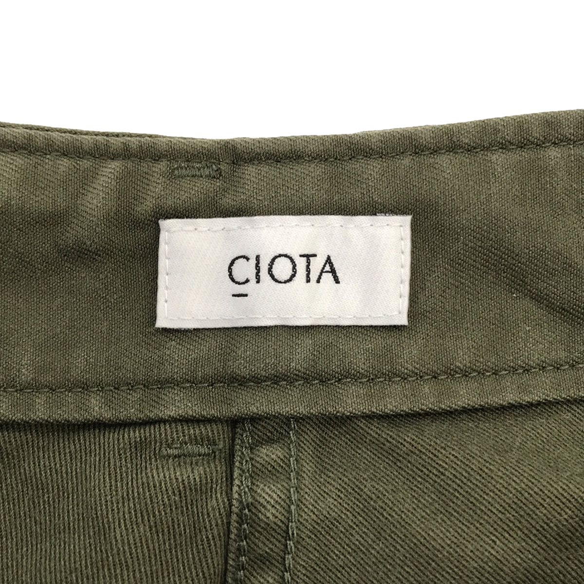 CIOTA / シオタ | スビンコットンバックサテンベイカーパンツ