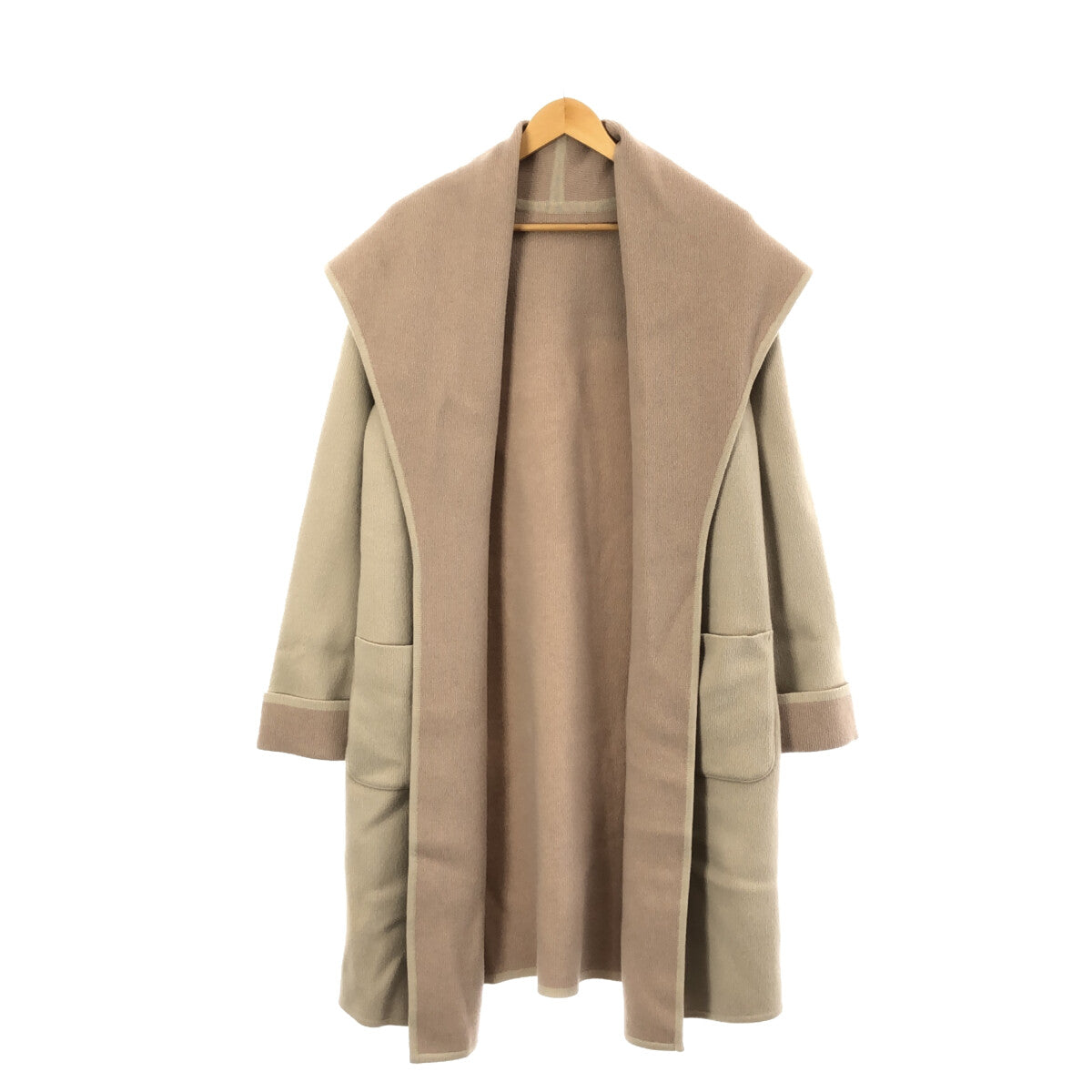 FOXEY / フォクシー | ウール ダブルフェイス ニット ガウンコート | アイボリー | レディース