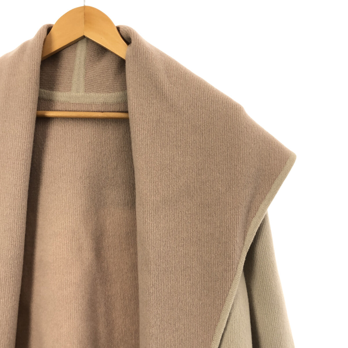 FOXEY / フォクシー | ウール ダブルフェイス ニット ガウンコート | アイボリー | レディース