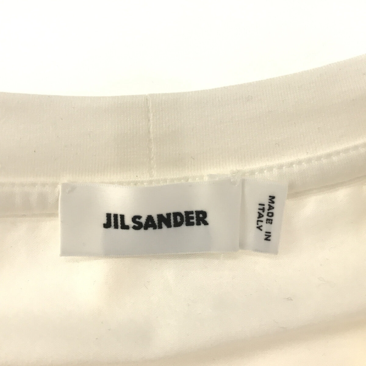 JIL SANDER / ジルサンダー | 異素材愛 シルク切替 ギャザー トップス