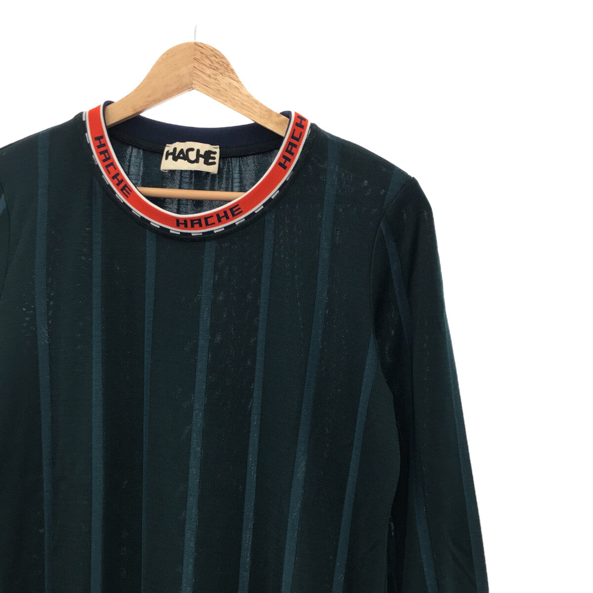 哈奇 |條紋標誌羅紋針織洋裝 | 42 |女性的