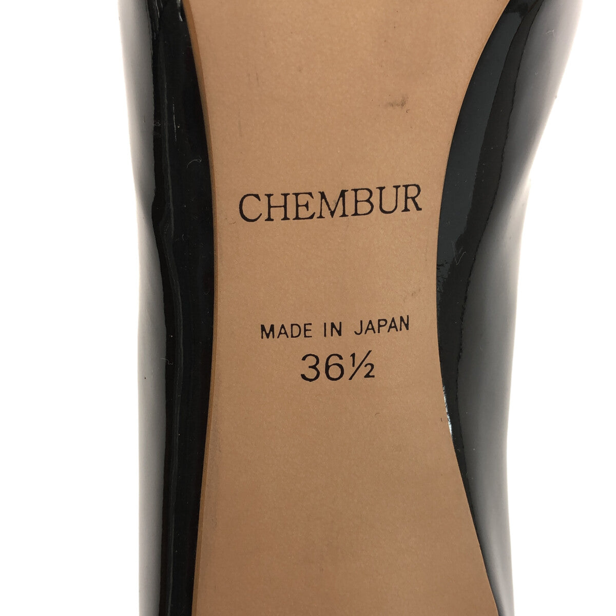 CHEMBUR / チェンバー | パテントレザー オープントゥ ヒールパンプス