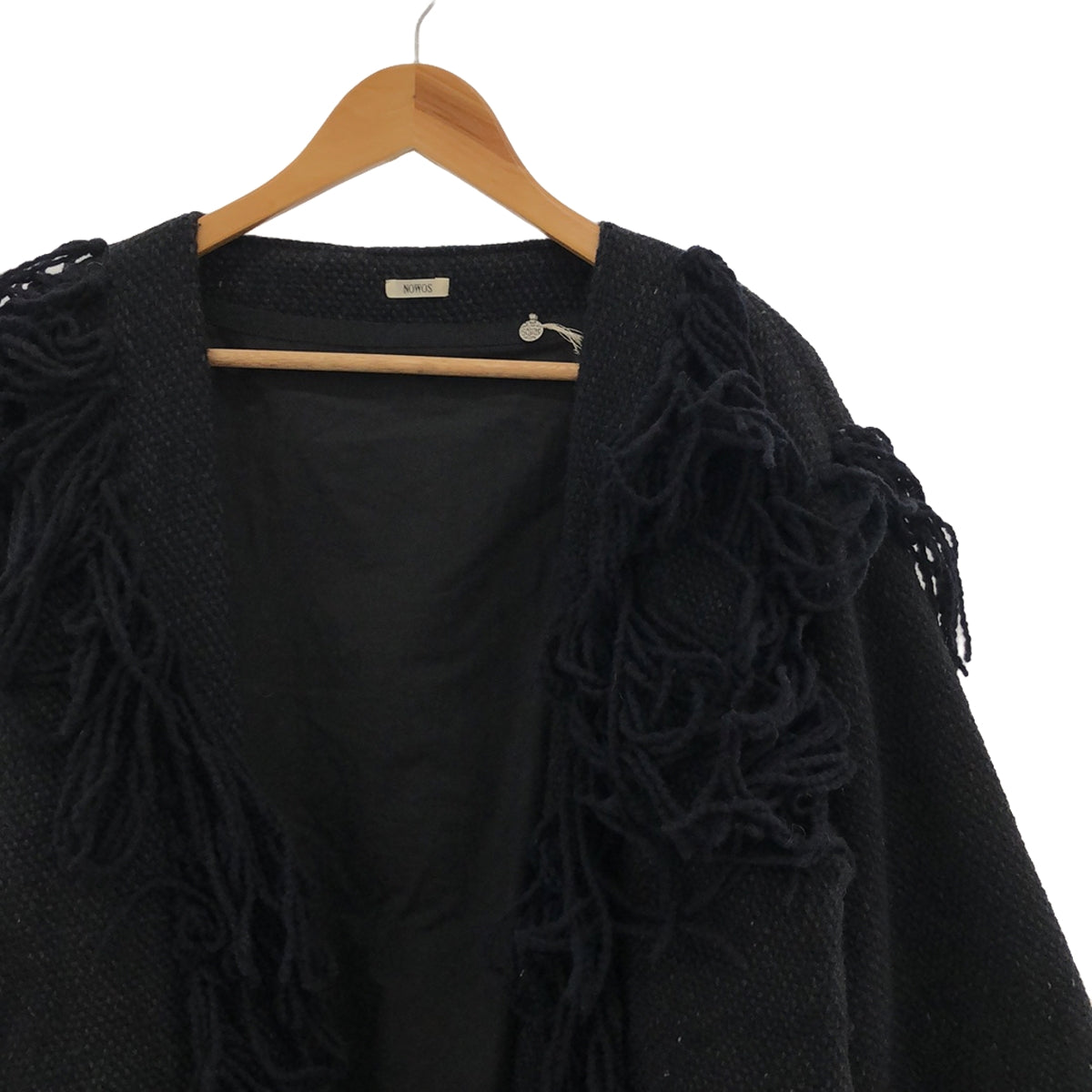【미품】 NOWOS / 노워스 | Fringe jacket 재킷 | M | 블랙 | 여성