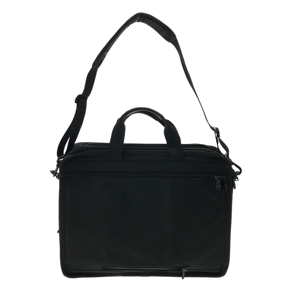 【美品】  TUMI / トゥミ | 2way ショルダー付き レザー切替 ナイロン ビジネストートバッグ / ブリーフケース | ブラック | メンズ
