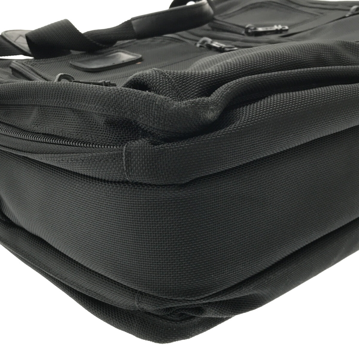 【美品】  TUMI / トゥミ | 2way ショルダー付き レザー切替 ナイロン ビジネストートバッグ / ブリーフケース | ブラック | メンズ