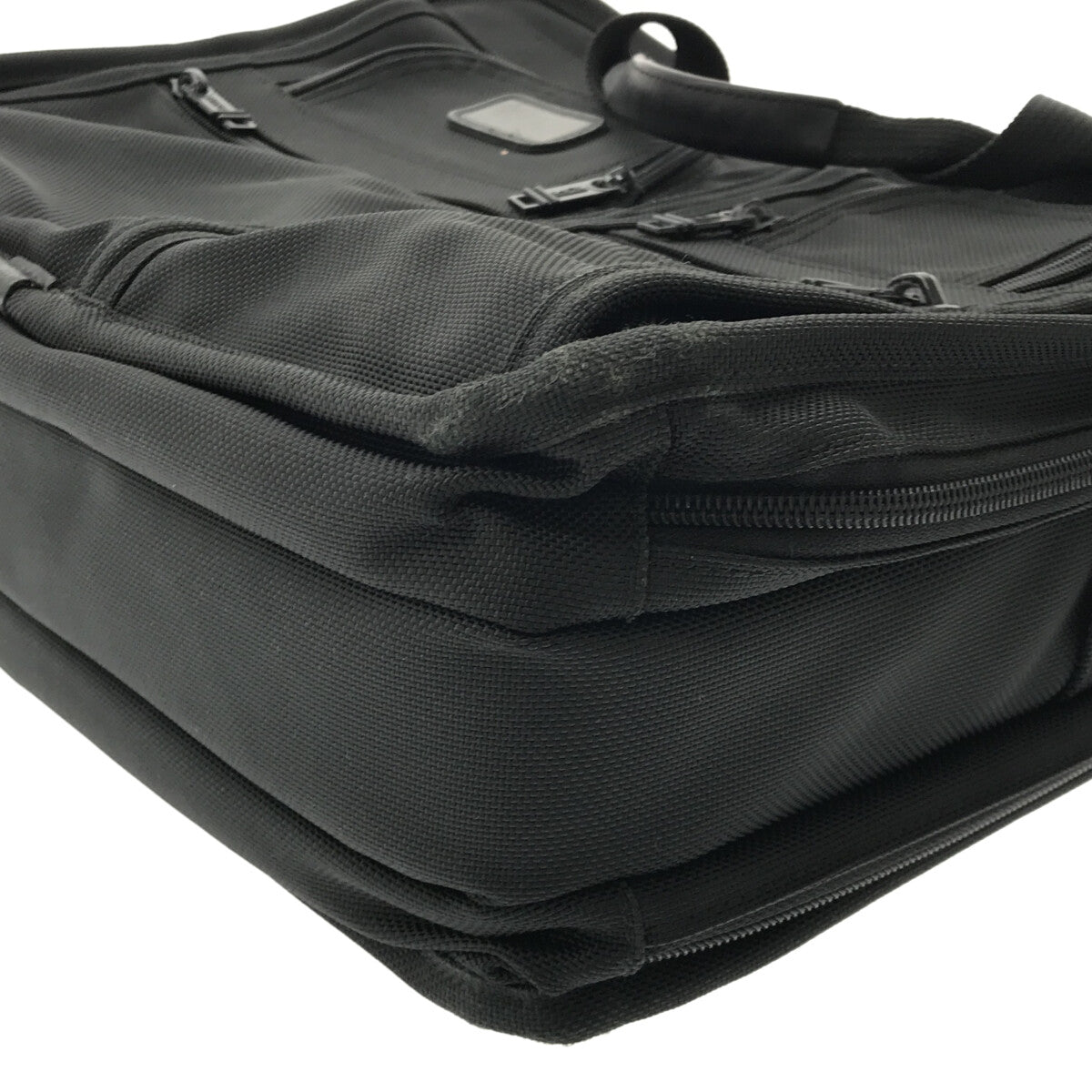 【美品】  TUMI / トゥミ | 2way ショルダー付き レザー切替 ナイロン ビジネストートバッグ / ブリーフケース | ブラック | メンズ