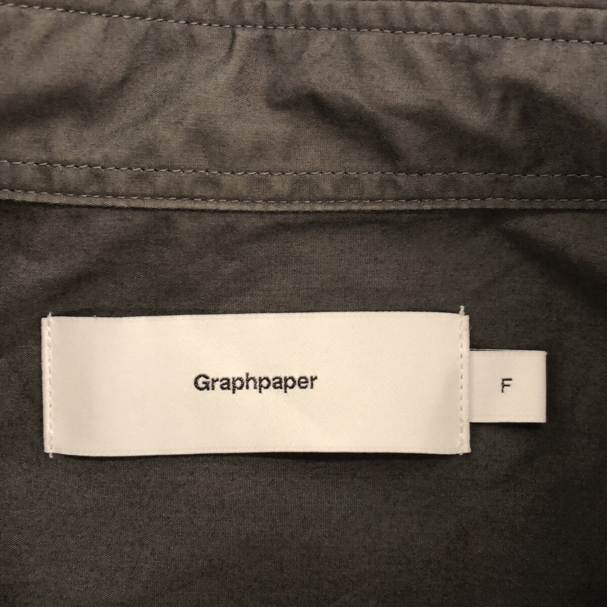 Graphpaper / グラフペーパー | 2021SS | Broad Oversized L/S Regular Collar Shirt ブロード オーバーサイズシャツ | F | グレー | メンズ