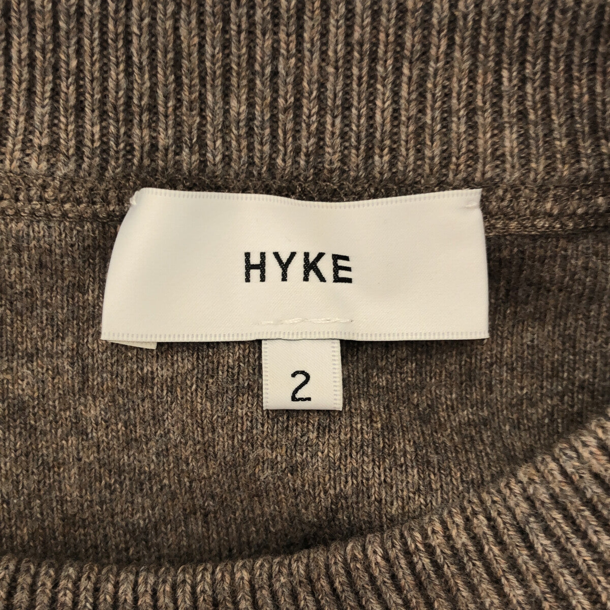 HYKE / ハイク | 2020AW | コットン カシミヤ クルーネック