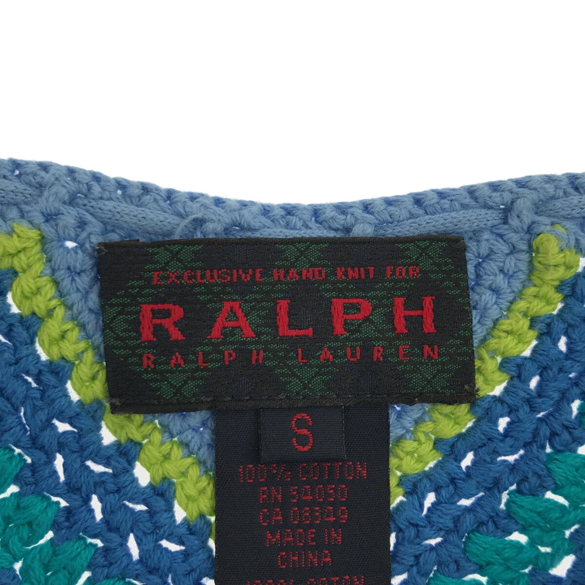RALPH LAUREN / ラルフローレン | コットン ニット ワンピース | S |
