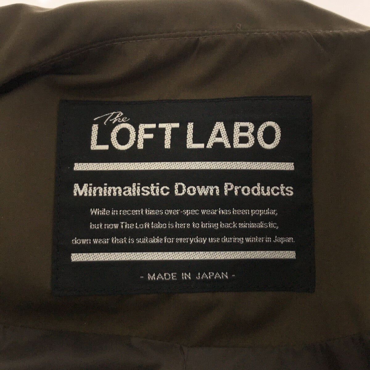 LOFT LABO ロフトラボ SHAWN ダウンジャケット Sサイズ ネイビー