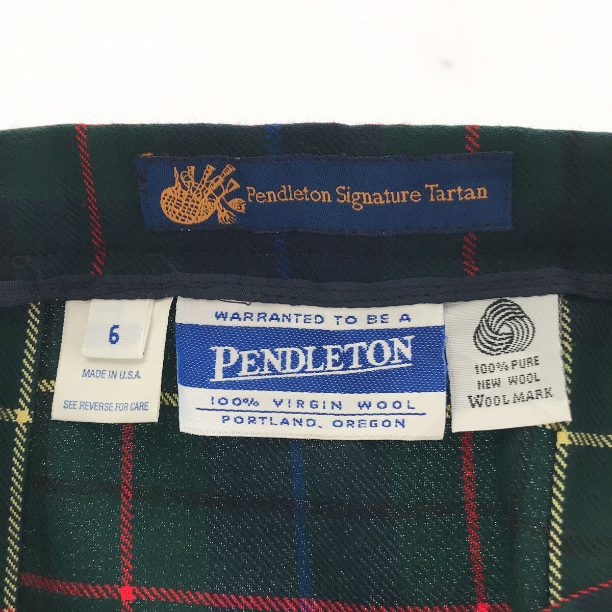 PENDLETON / ペンドルトン | ウール チェック プリーツスカート | 6 |