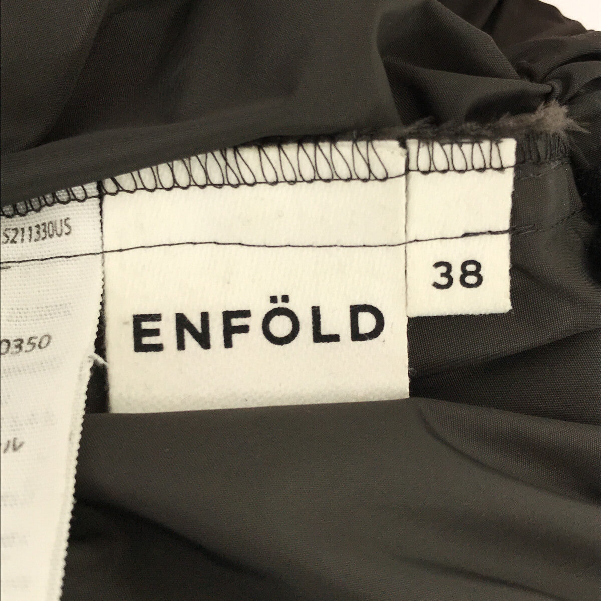 【美品】 ENFOLD / エンフォルド | 2023SS | SQUARE SKIRT ポリエステル スクエア スカート | 38 | グレー |  レディース