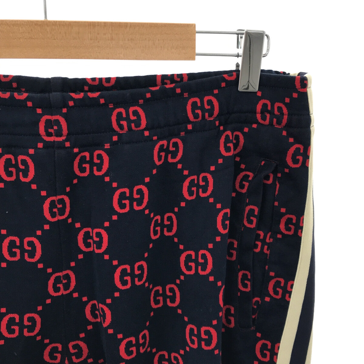 GUCCI / グッチ | GGジャガード ジョガーパンツ | XL | ネイビー