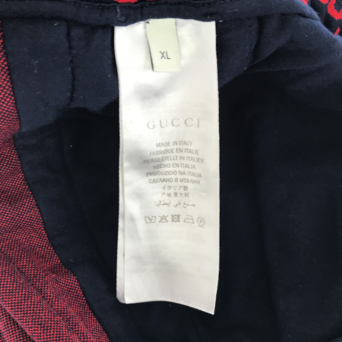 GUCCI / グッチ | GGジャガード ジョガーパンツ | XL | ネイビー