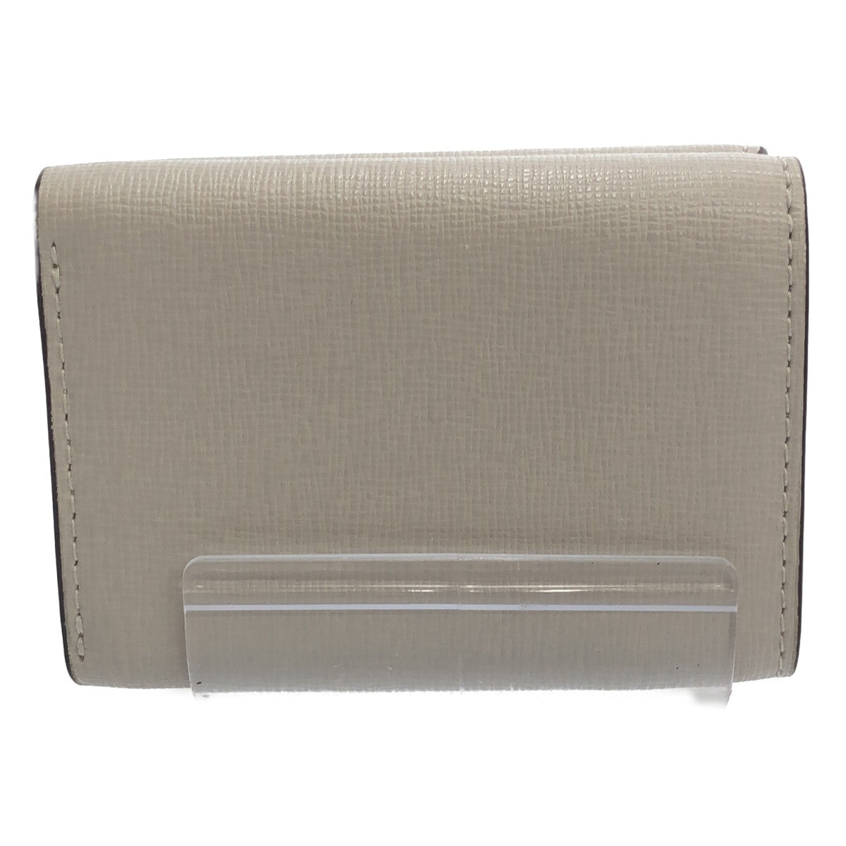 【美品】  FURLA / フルラ | バビロン ミニウォレット | グレージュ/クリームイエロー | レディース