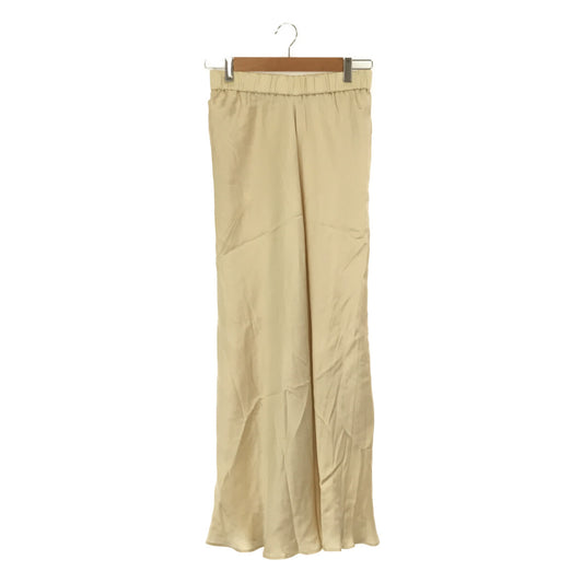 【美品】  MUSE de Deuxieme Classe / ミューズドゥーズィーエムクラス | 2023SS | シルクサテンスカート | F | ナチュラル | レディース