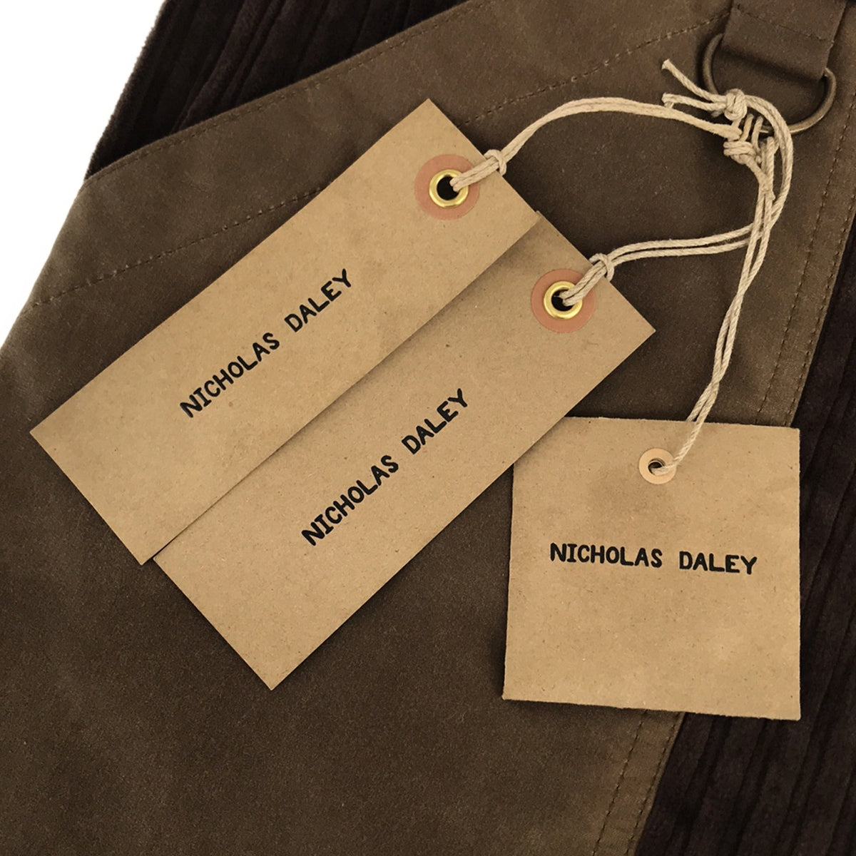 【新品】 NICHOLAS DALEY / ニコラスデイリー | 2022AW | PULLCORD TROUSER 異素材切替 コーデュロイ  トラウザー | 28 | CHOCOLATE | メンズ