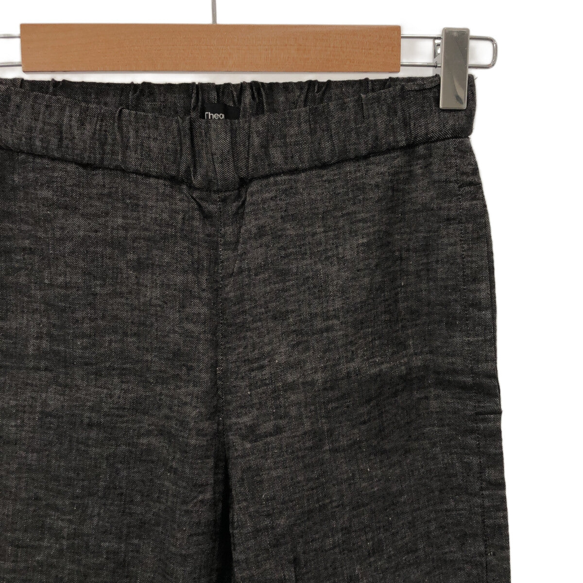 理論 |亞麻休閒褲 | XS |灰色 |女性的