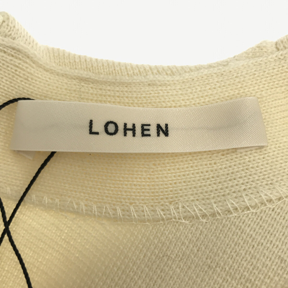 【新品】  LOHEN / ローヘン | ミラノリブドルマンスリーブプルオーバー | F | ホワイト | レディース