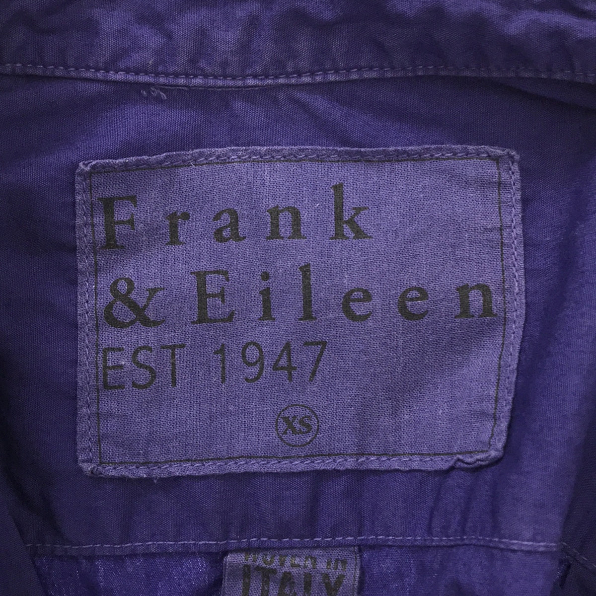 Frank&Eileen / フランクアンドアイリーン | BARRY 製品染め コットンシャツ | XS | パープル | レディース