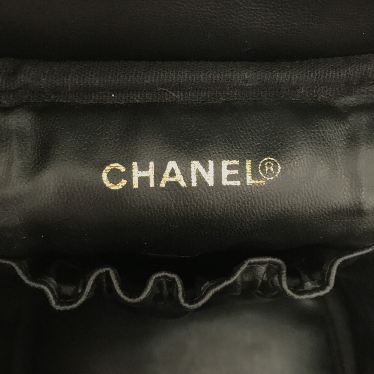 CHANEL / シャネル | 93659 ココマーク キャビアスキン バニティバッグ | ブラック | レディース