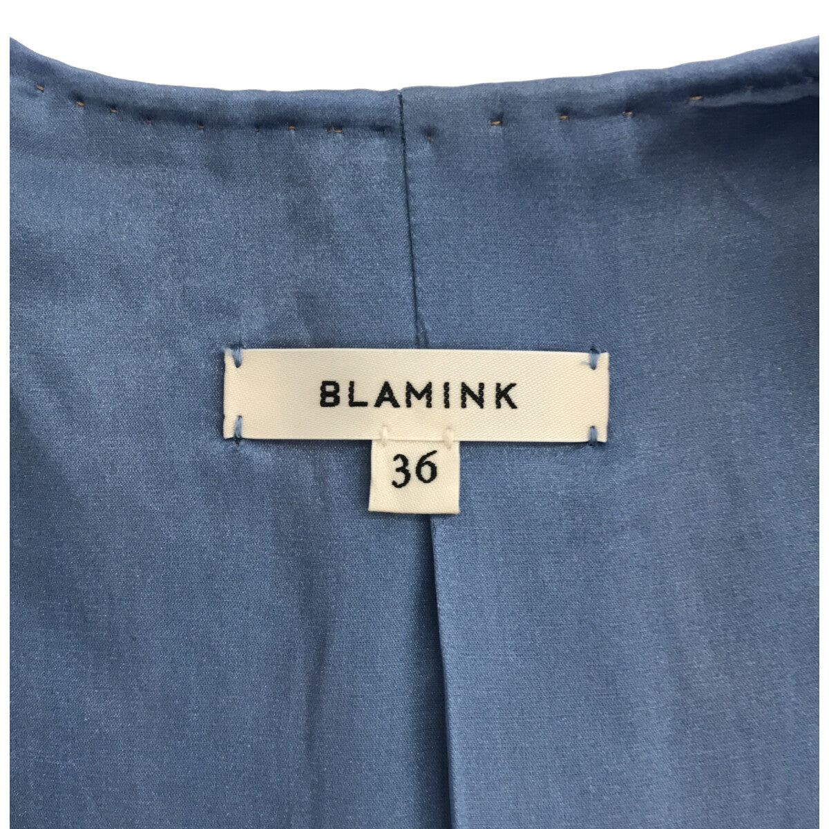 BLAMINK / ブラミンク | チェックVネックワンピース | 36 | – KLD