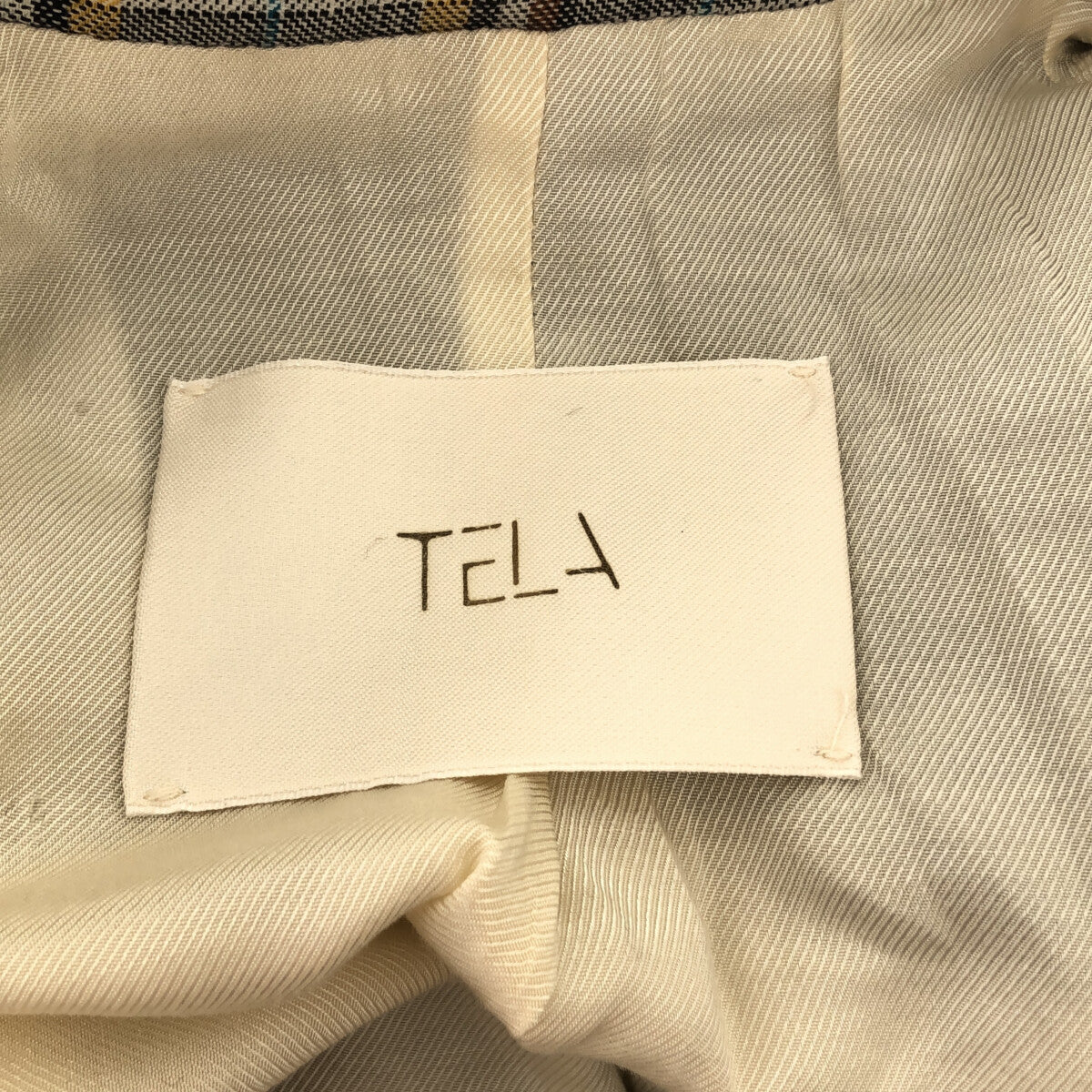 TELA / テラ | ウール チェック テーラードジャケット | 42 | – KLD